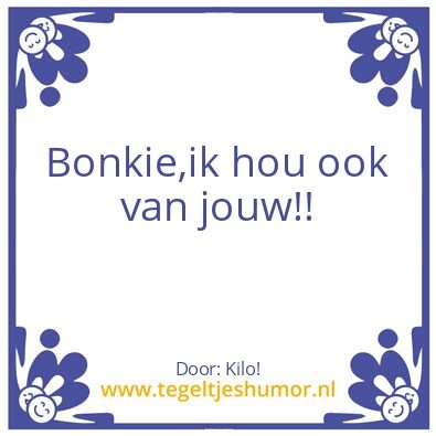Tegeltje: Ons!