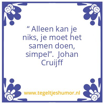 Tegeltje: Samen