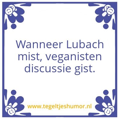Tegeltje: Tegel