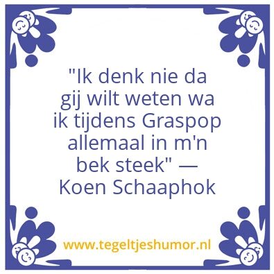 Tegeltje: Graspop