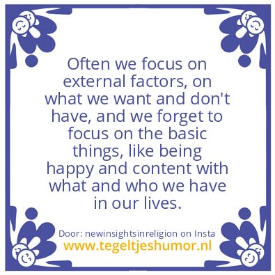 Tegeltje: external factors,