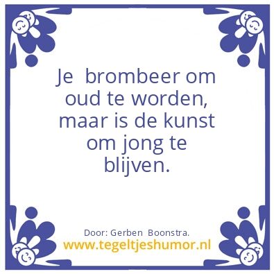 Tegeltje: leeftijd