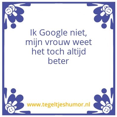 Tegeltje: Google