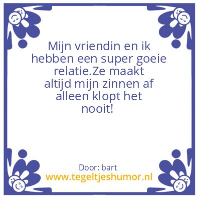 Tegeltje: Bart