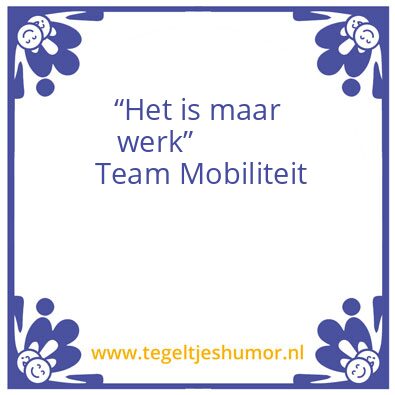Tegeltje: Wek