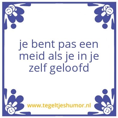 Tegeltje: vertrouwen