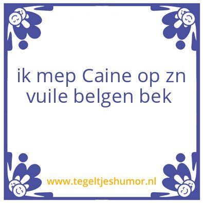 Tegeltje: mep