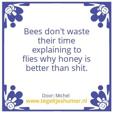 Tegeltje: Bees