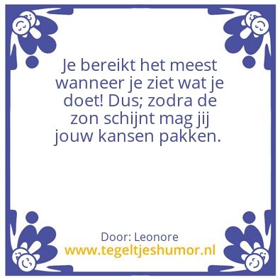 Tegeltje: Zon