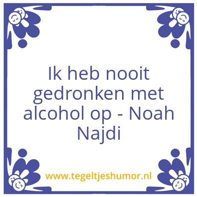 Tegeltje: Drank