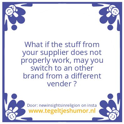 Tegeltje: same supplier