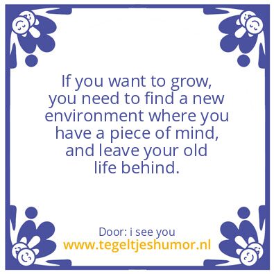 Tegeltje: Grow.