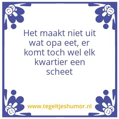 Tegeltje: Scheet