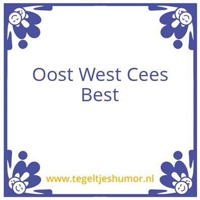 Tegeltje: Jij