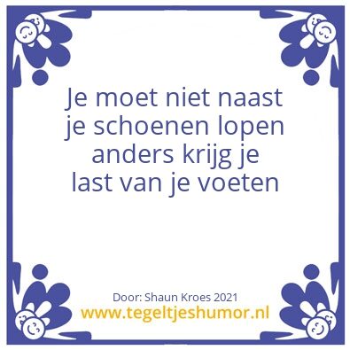 Tegeltje: School