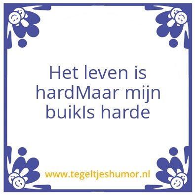 Tegeltje: Buik