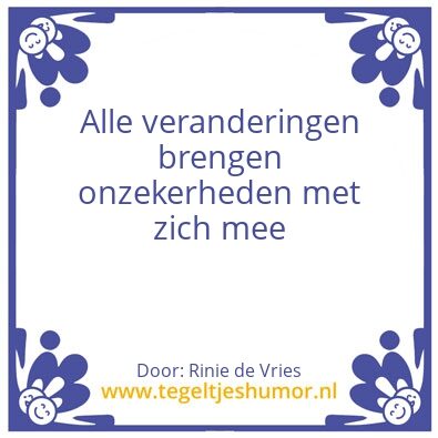 Tegeltje: U