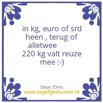 Tegeltje: Sur