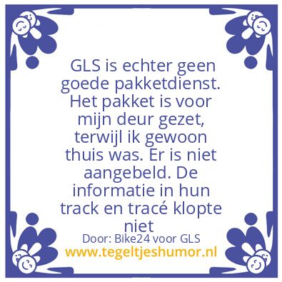 Tegeltje: GLS