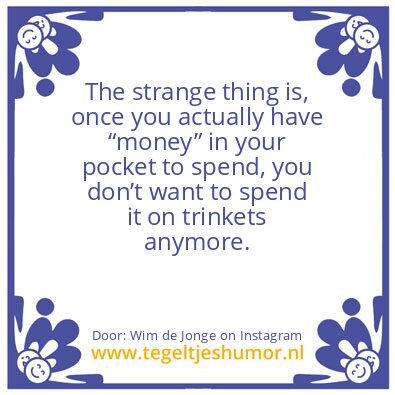 Tegeltje: trinkets  ?
