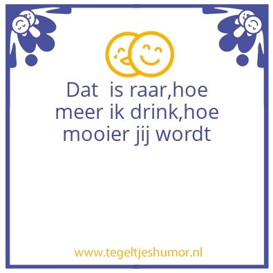 Tegeltje: lachen
