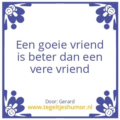 Tegeltje: Vriendschap