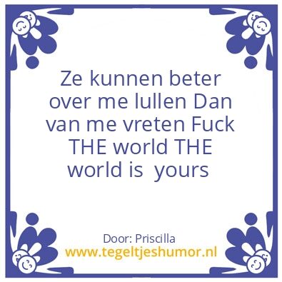 Tegeltje: Priscilla
