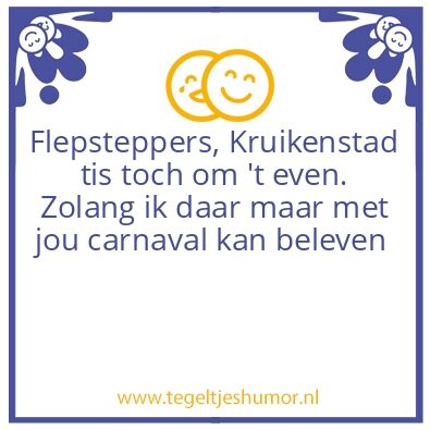 Tegeltje: Flepsteppers