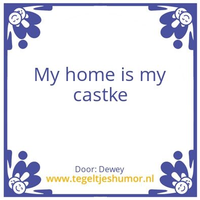 Tegeltje: Castle