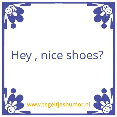 Tegeltje: Shoes