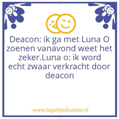 Tegeltje: Deacon