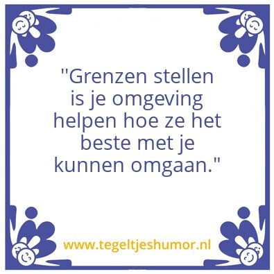 Tegeltje: Grenzen