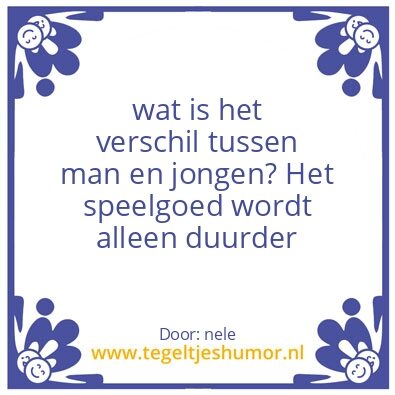 Tegeltje: mannen
