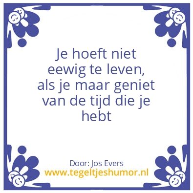 Tegeltje: leven