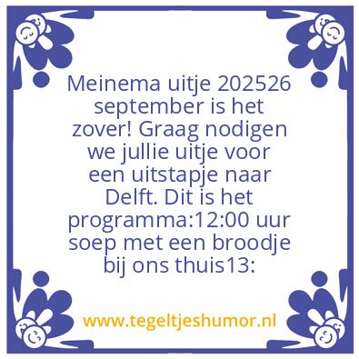 Tegeltje: Test