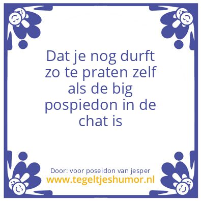 Tegeltje: hoi