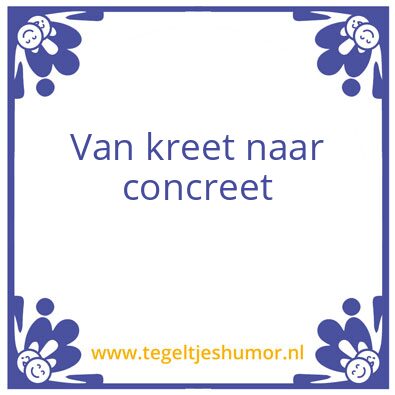 Tegeltje: concreet
