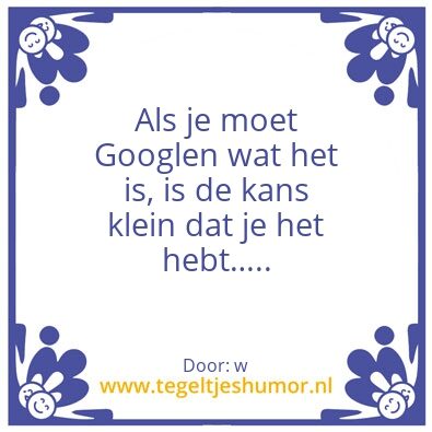 Tegeltje: w