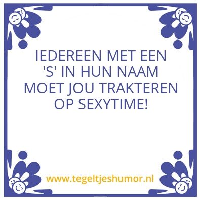 Tegeltje: stom