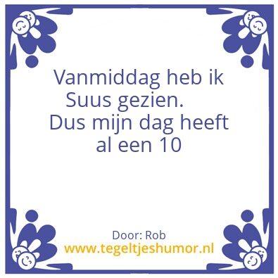 Tegeltje: Suus