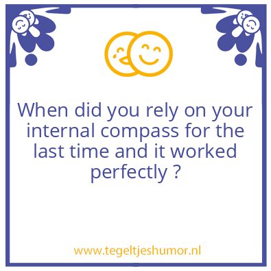 Tegeltje: internal compass