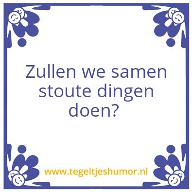 Tegeltje: Samen