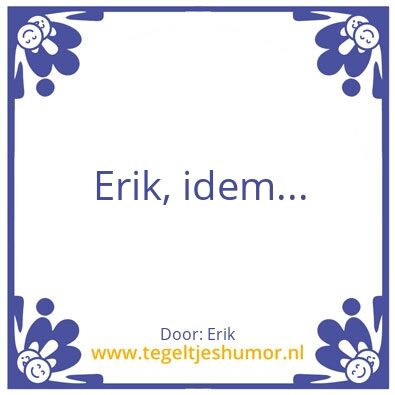 Tegeltje: S