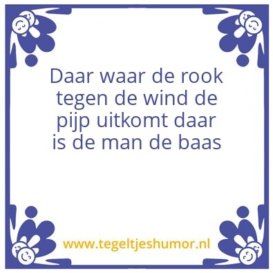 Tegeltje: de baas