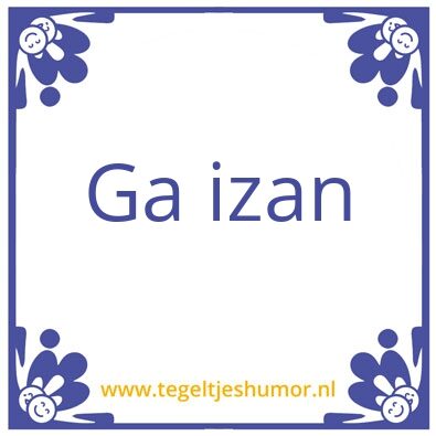 Tegeltje: Blablabla