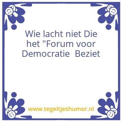 Tegeltje: FVD