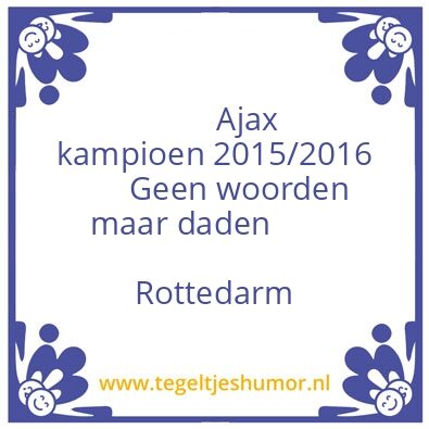 Tegeltje: Rottedarm