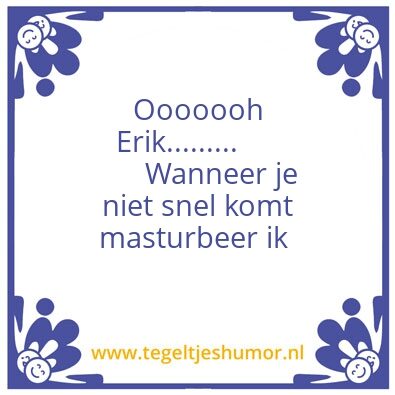 Tegeltje: Erik