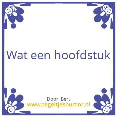 Tegeltje: Bert