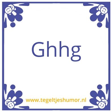 Tegeltje: Fh